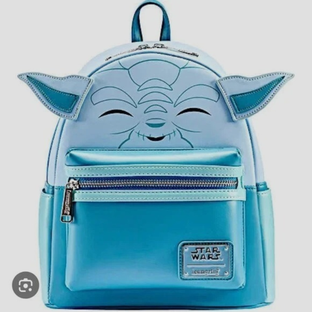 Loungefly Star Wars Disney Yoda Mini Backpack Glows in the Dark New